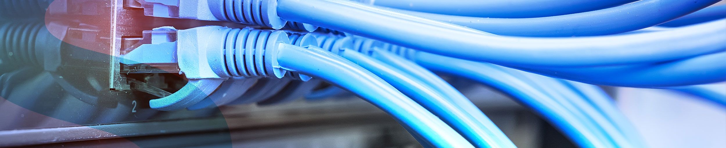 Voorbeeld van IT oplossing met ethernet kabels 